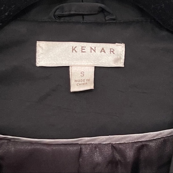KENAR Dark Brown Coat with 3/4 Bell Sleeves, Small - Picture 5 of 7